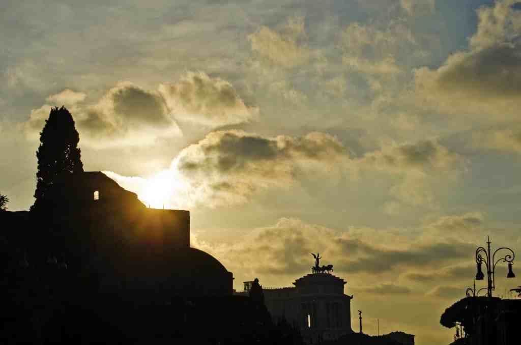 Rome, Italy - Cityscape at the sunset