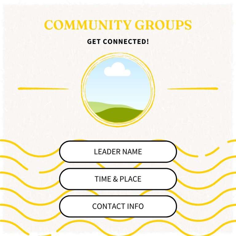 Community groups story template